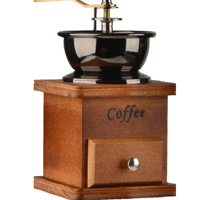 手磨咖啡機家用磨咖啡豆研磨機迷你家用手搖粉碎機復(fù)古手動磨豆機